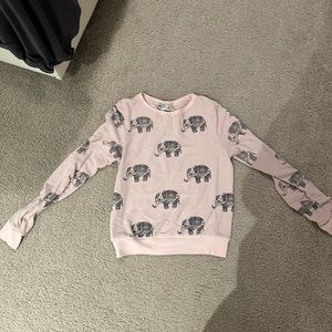 Wildfowl Pink Elephant Baggy Beach Jumper Size Small